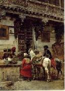 unknow artist Arab or Arabic people and life. Orientalism oil paintings 197 Germany oil painting artist